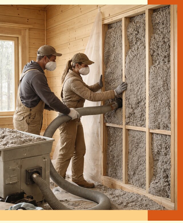 Утепление дачного дома эковатой в Кумертау от 1480 руб./м2 — комплексно, ТепломастерКра