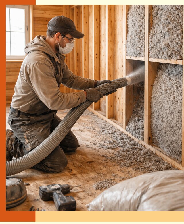 Утепление дачного дома эковатой в Кумертау — быстро и надёжно