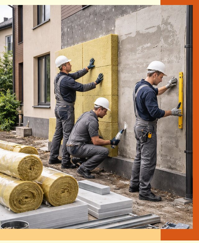 Утепление таунхауса в Кумертау от 7350 руб/м2 — комплекс под ключ | ТепломастерКра