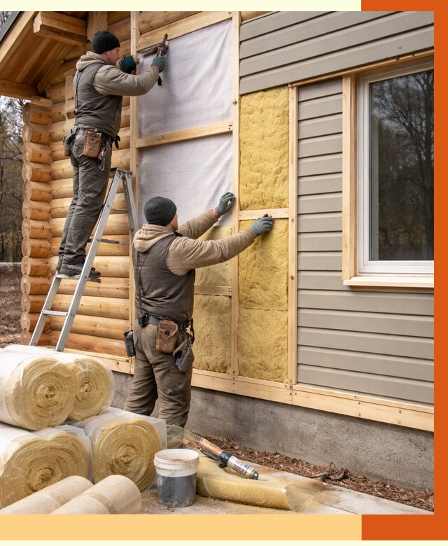 Утепление деревянного дома в Кумертау от 6330 руб./м2 — заказать работы | ТепломастерКра