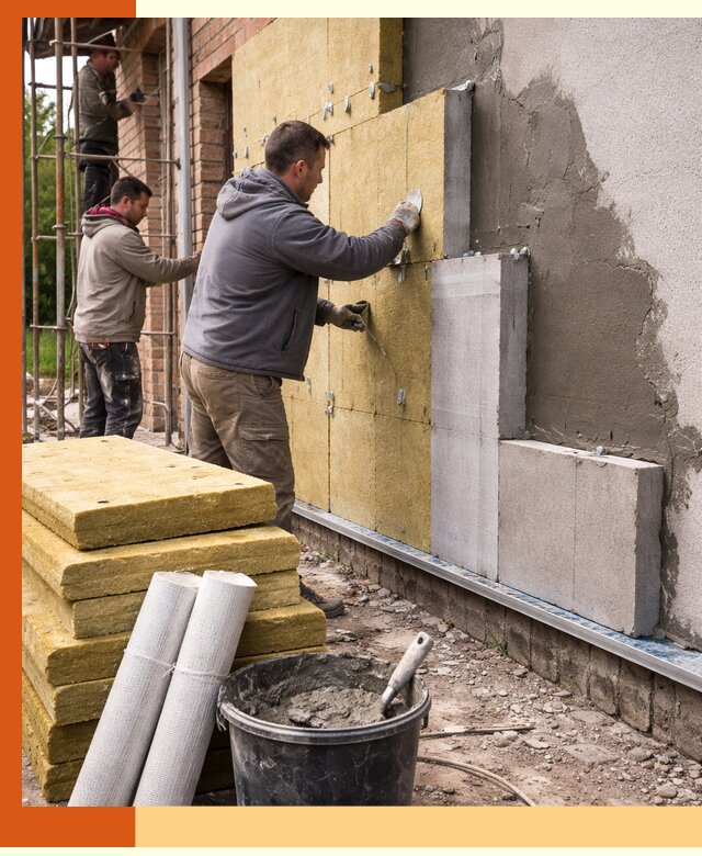 Утепление кирпичного дома под ключ в Кумертау