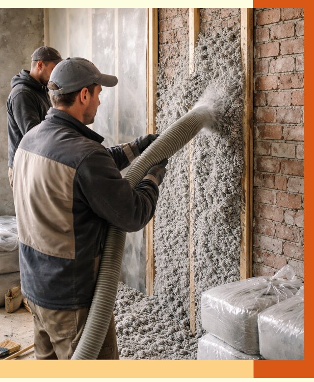 Утепление кирпичного дома эковатой в Кумертау от 2399 руб./м² | ТепломастерКра