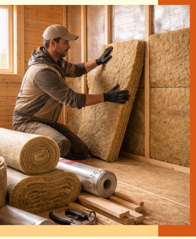 Утепление бани в Кумертау под ключ от 4594 руб./м2 — утеплить потолок, пол и стены | ТепломастерКра