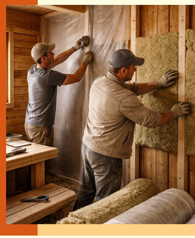 Утепление бани изнутри в Кумертау качественно и недорого