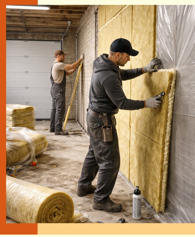 Утепление гаража под ключ в Кумертау — все виды теплоизоляции