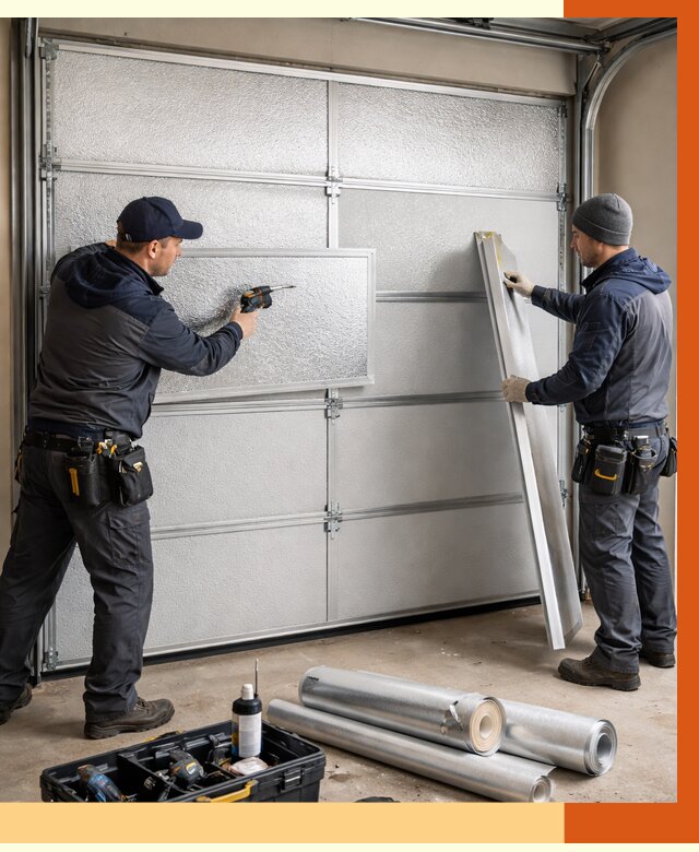 Утепление гаражных ворот в Кумертау от 8014 руб/м2 — надежно и быстро | ТепломастерКра