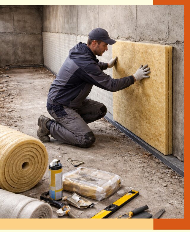 Утепление фундамента изнутри в Кумертау от 4288 руб./м2 — работы под ключ | ТепломастерКра