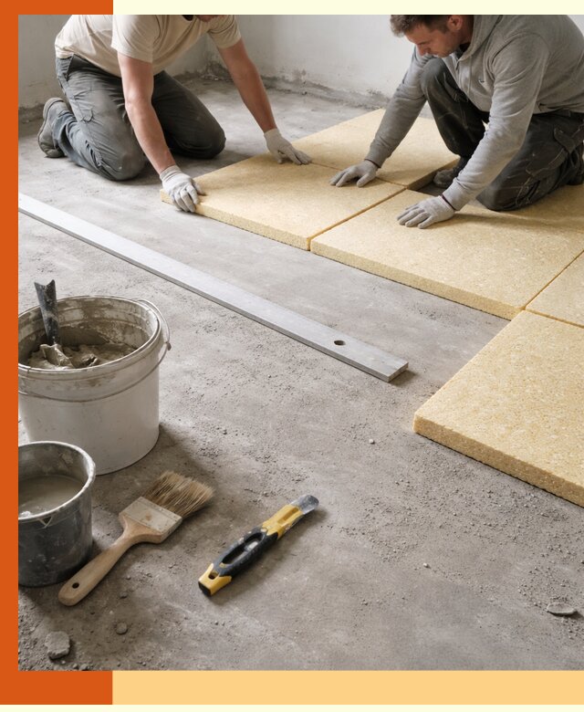 Утепление бетонного пола в Кумертау профессионально и недорого