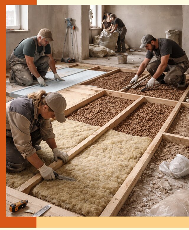 Утепление перекрытий жилых и промышленных зданий в Кумертау