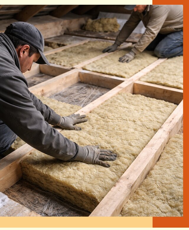 Утепление чердака минватой в Кумертау от 3573 руб/м2 под ключ | ТепломастерКра