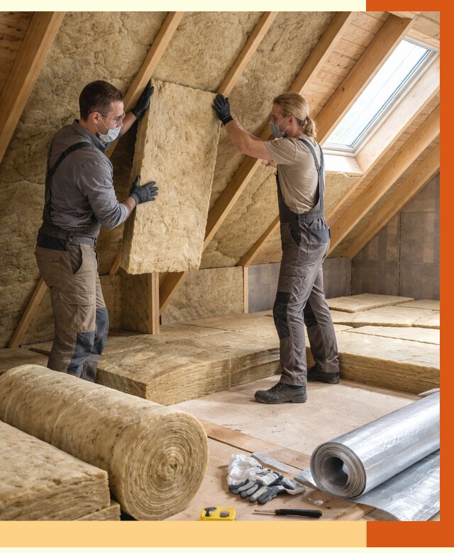 Утепление мансарды минватой в Кумертау от 4288 руб./м2 — монтаж и пароизоляция | ТепломастерКра