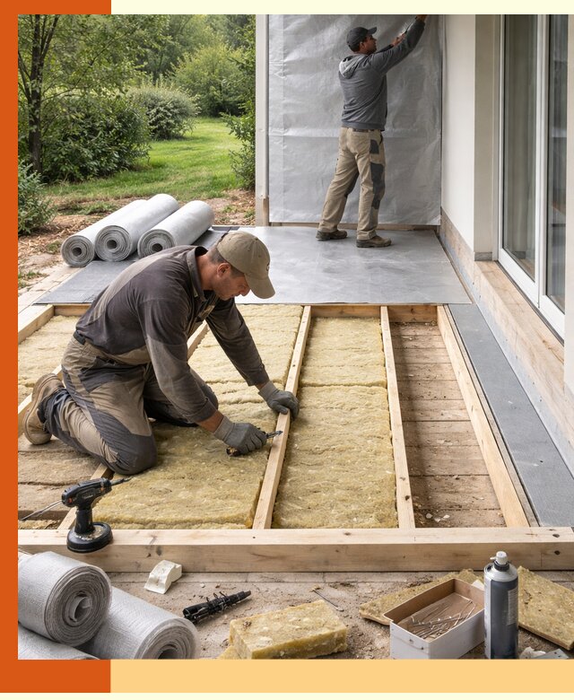 Утепление террасы в Кумертау — тепло и защита круглогодично