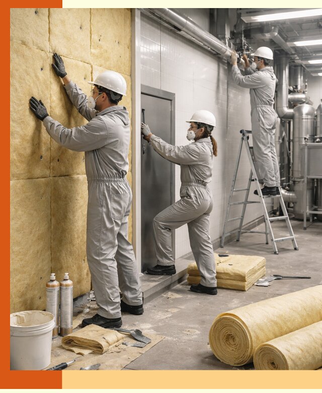 Утепление пищевого цеха под ключ в Кумертау