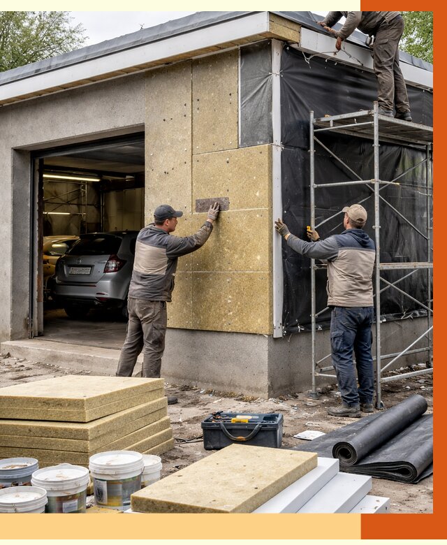 Утепление автосервиса в Кумертау ппу, пеноизоляция, от 14803 руб/м2 — ТепломастерКра