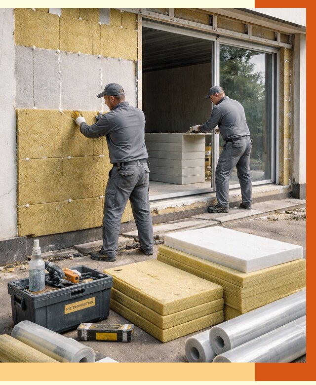 Утепление торгового павильона в Кумертау от 14803 руб./м² под ключ | ТепломастерКра