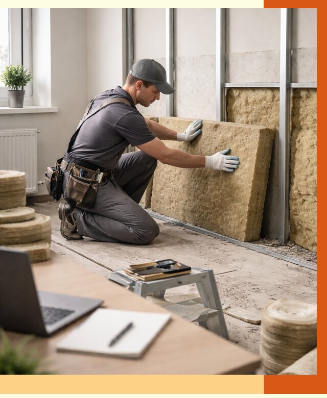 Утепление офиса в Кумертау от 4594 руб/м2 — комплексное утепление офиса под ключ | ТепломастерКра