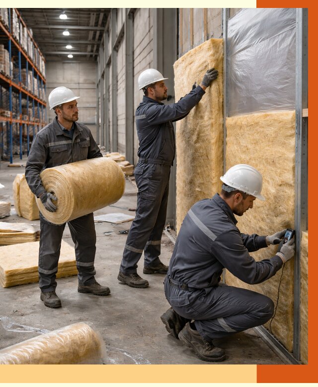 Утепление логистического центра в Кумертау от 4594 руб/м² под ключ | ТепломастерКра