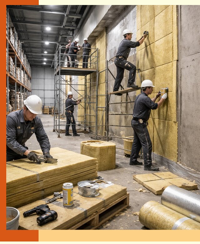 Утепление логистического центра в Кумертау качественно и экономично