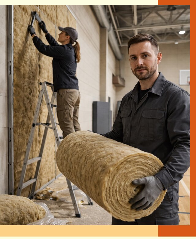 Утепление спортзала в Кумертау от 7657 руб/м2 — комплексное утепление под ключ | ТепломастерКра