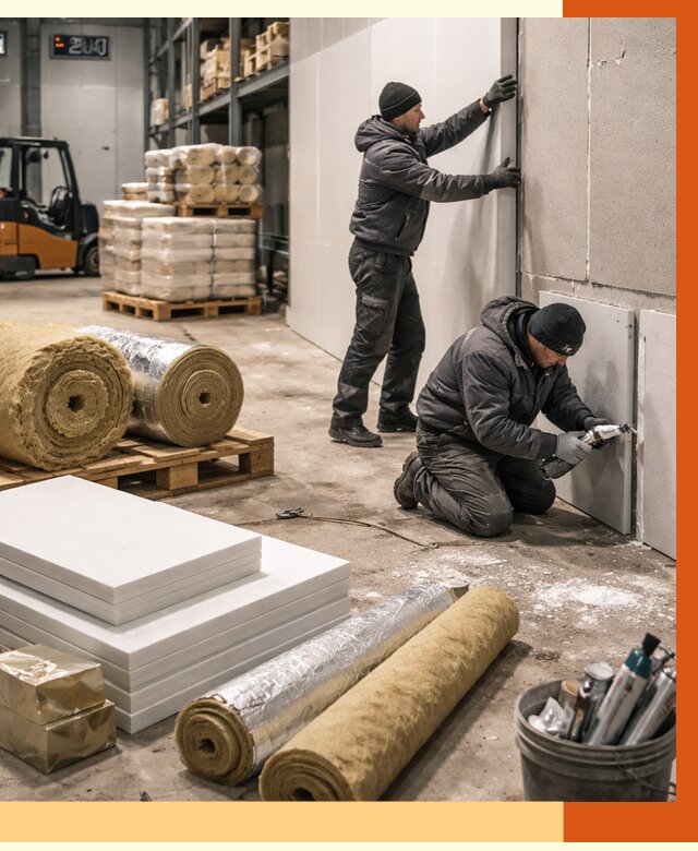 Утепление холодного склада в Кумертау от 8678 руб/м2 — комплексное под ключ | ТепломастерКра