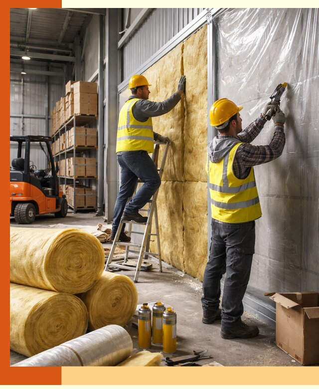 Утепление склада с техникой в Кумертау под ключ