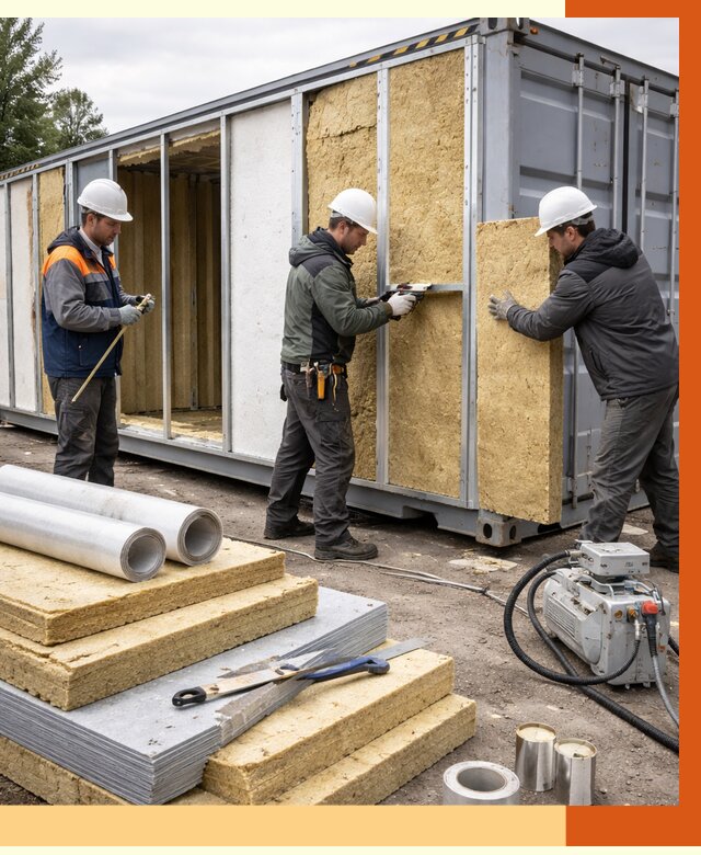 Утепление морского контейнера в Кумертау от 3828 руб. под ключ | ТепломастерКра