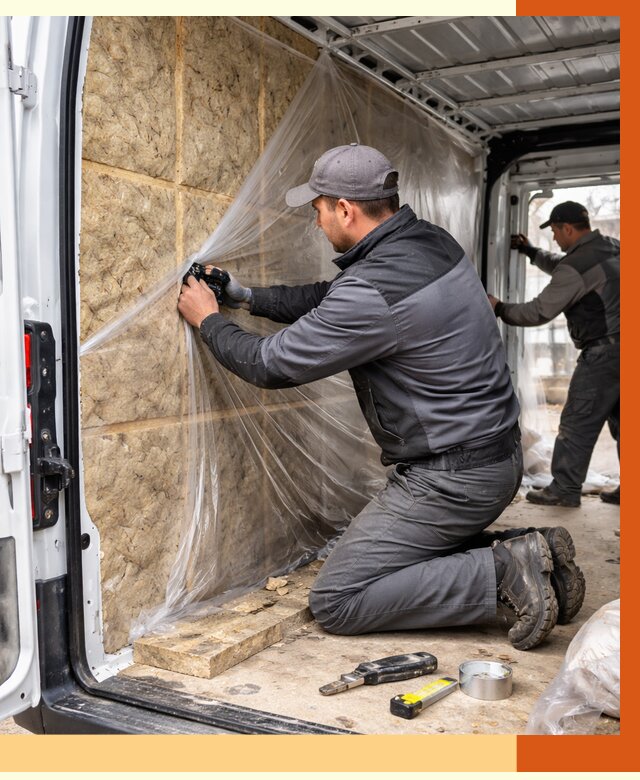 Утепление фургона в Кумертау от 16845 руб/м2 — утепление фургона ППУ и кузова | ТепломастерКра