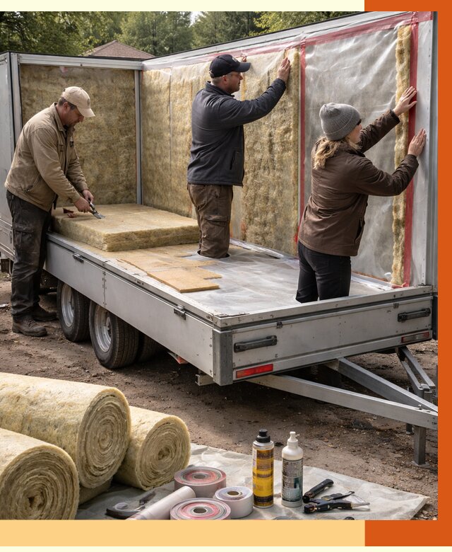 Утепление прицепа в Кумертау под ключ от 12761 руб. — комплекс от ТепломастерКра