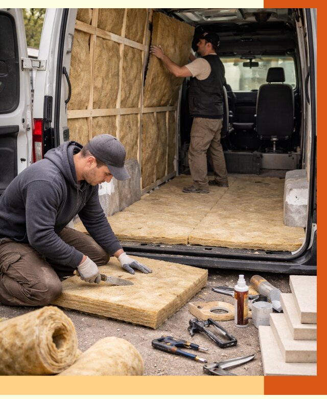 Утепление кемпера в Кумертау под ключ от 12251 руб. — профессионально | ТепломастерКра