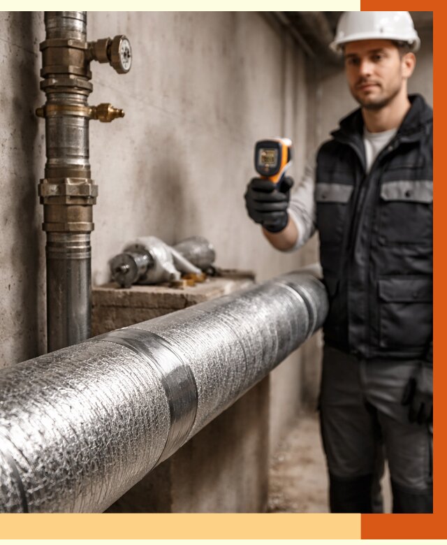 Утепление труб водоснабжения в Кумертау от 8678 руб. за м² — услуги ТепломастерКра