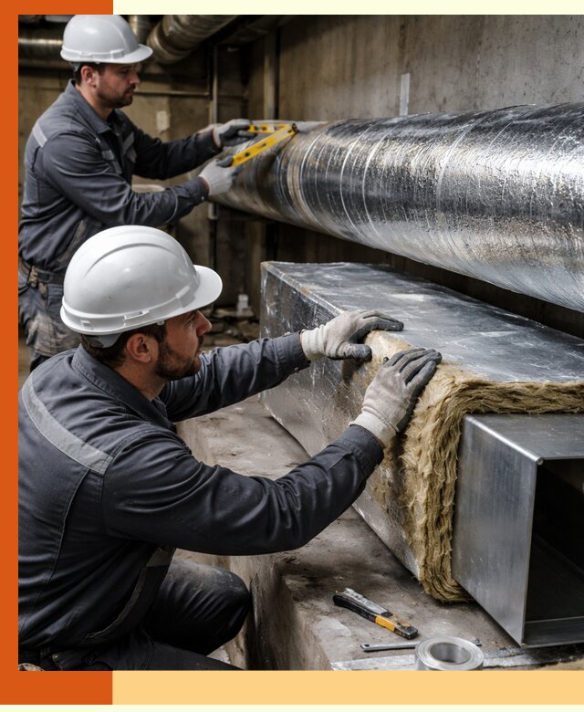 Профессиональное утепление воздуховодов и теплоизоляция в Кумертау