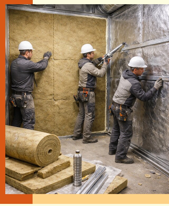 Утепление венткамеры в Кумертау — качественная теплоизоляция и шумопоглощение