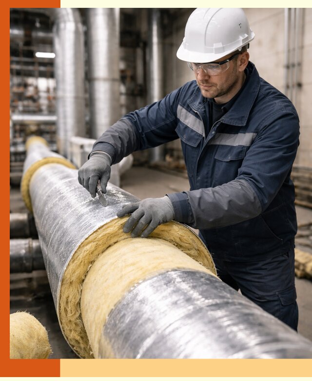 Утепление технологического оборудования и заводских установок в Кумертау