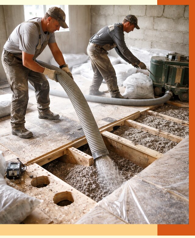 Заполнение пустот перекрытий в Кумертау от 4594 руб. под ключ | ТепломастерКра