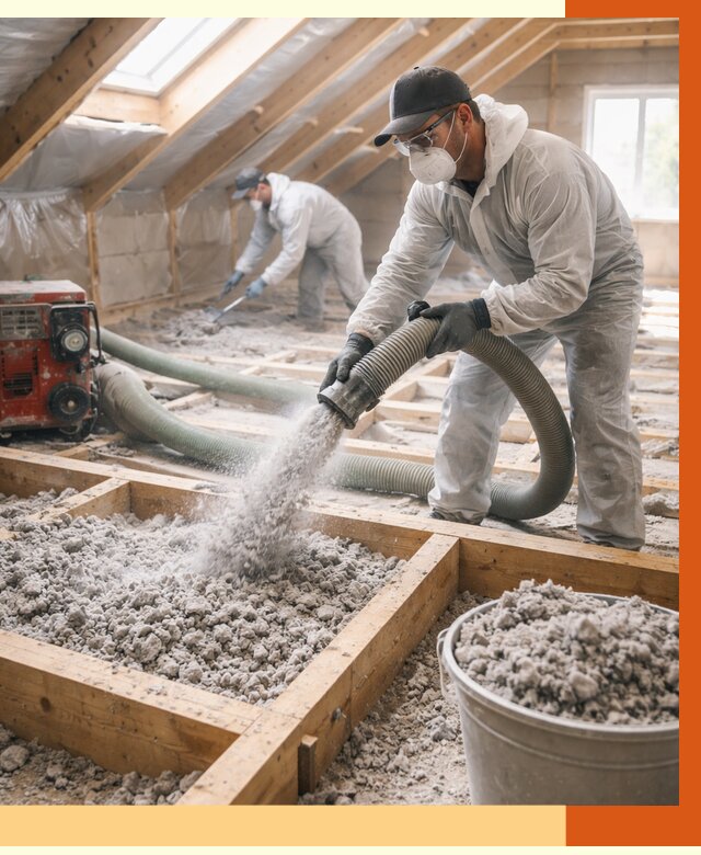 Утепление эковатой в Кумертау от 3012 руб./м2 — монтаж и задувка | ТепломастерКра