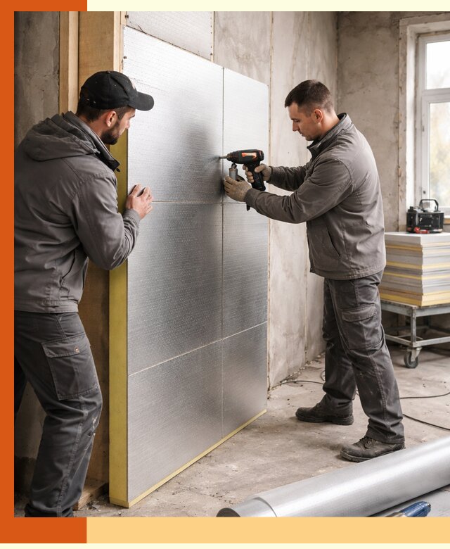 Утепление PIR панелями домов и зданий в Кумертау