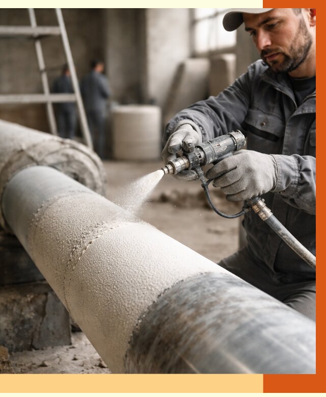 Утепление труб жидкой теплоизоляцией в Кумертау от 7657 руб. под ключ | ТепломастерКра
