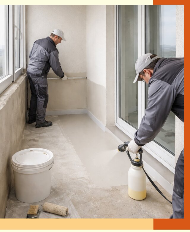 Утепление балкона жидкой теплоизоляцией в Кумертау от 5870 руб./м2 | ТепломастерКра