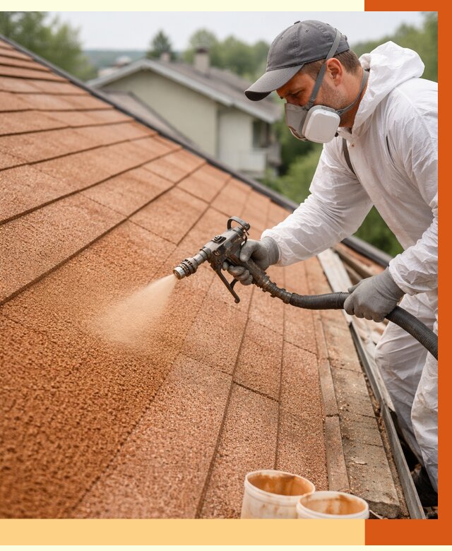 Утепление кровли жидкой пробкой в Кумертау от 2756 руб./м² под ключ | ТепломастерКра