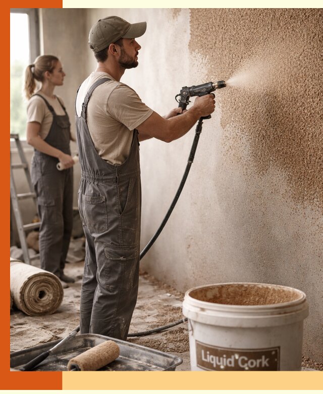 Утепление стен жидкой пробкой в Кумертау эффективное и долговечное