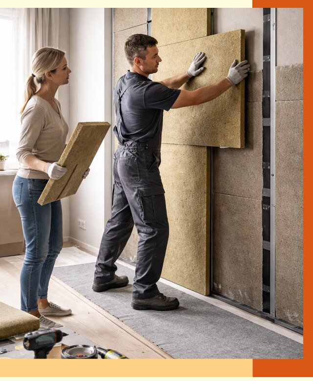 Профессиональная шумоизоляция квартиры в Кумертау от 7657 руб. за м2 | ТепломастерКра