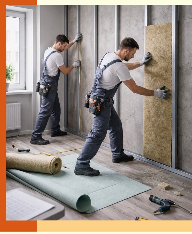 Шумоизоляция квартиры под ключ в Кумертау — профессионально и гарантированно