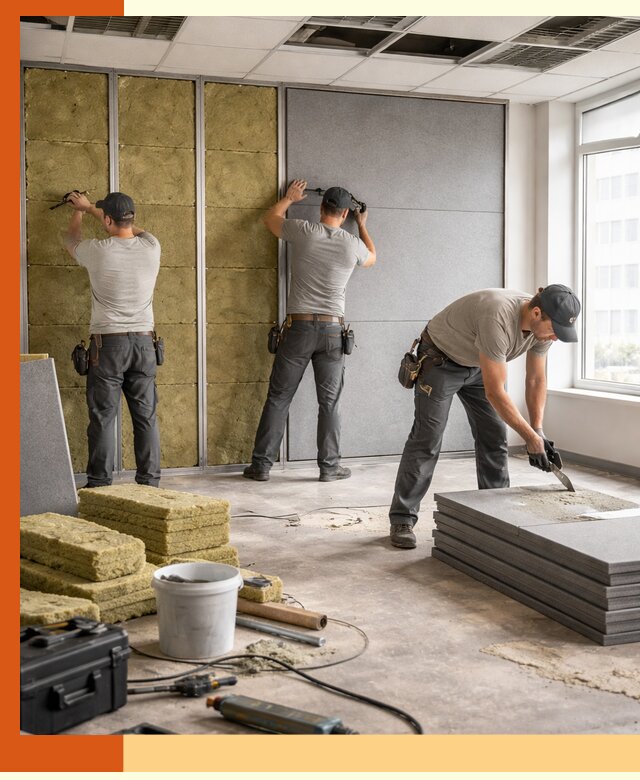 Профессиональная шумоизоляция офисов в Кумертау для комфорта сотрудников