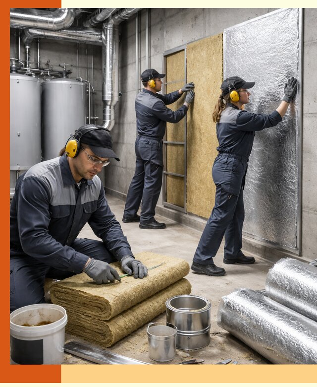 Шумоизоляция котельной в Кумертау: профессиональный монтаж и материалы