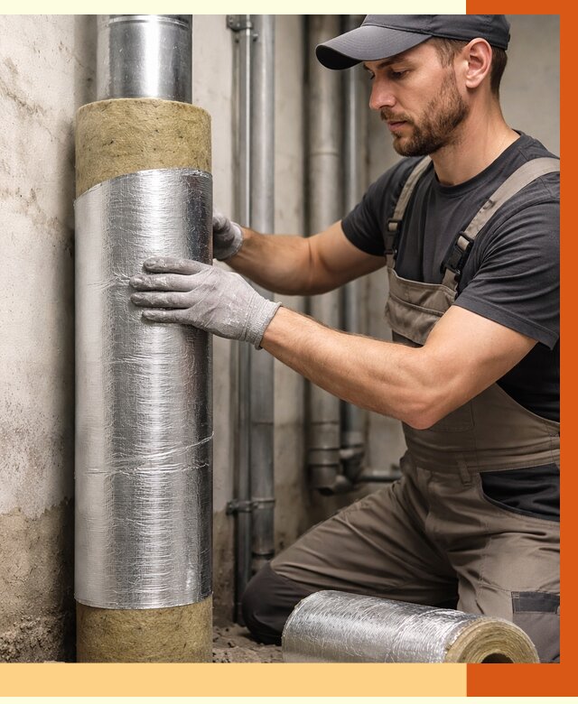 Шумоизоляция труб в Кумертау от 1225 руб. — шумоподавление и звукоизоляция труб | ТепломастерКра