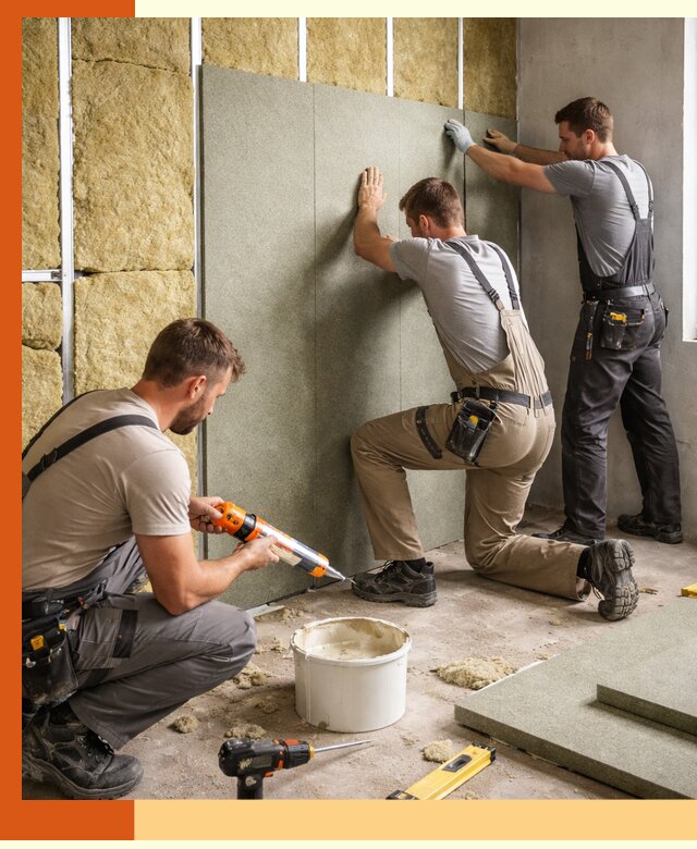 Профессиональная шумоизоляция стен в Кумертау для квартир и домов