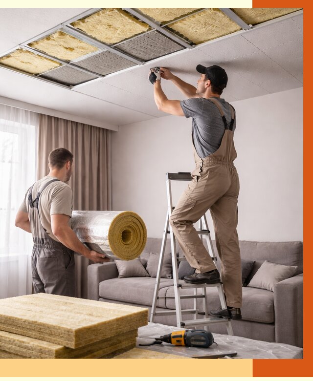 Шумоизоляция потолка в Кумертау от 2297 руб. под ключ | Профессионально — ТепломастерКра