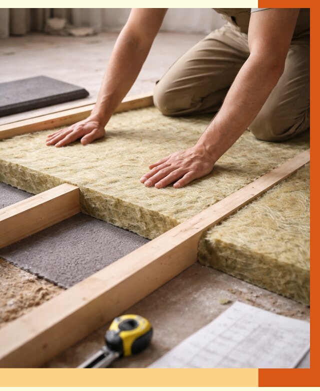 Шумоизоляция пола в Кумертау от 1276 руб./м² — профессиональная звукоизоляция | ТепломастерКра