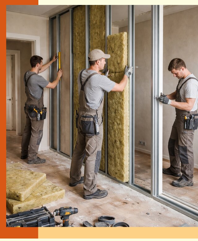 Шумоизоляция межкомнатных перегородок в Кумертау эффективно и надёжно