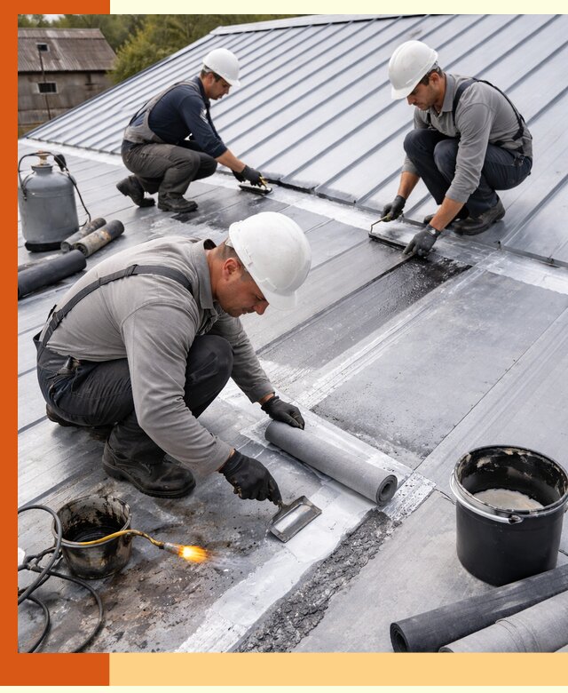 Гидроизоляция металлической кровли с гарантией в Кумертау